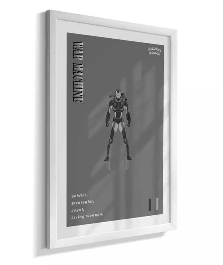 Quadro Máquina de Combate - Preto e Branco