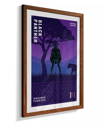 Quadro Pantera Negra - Clássico - Wakanda