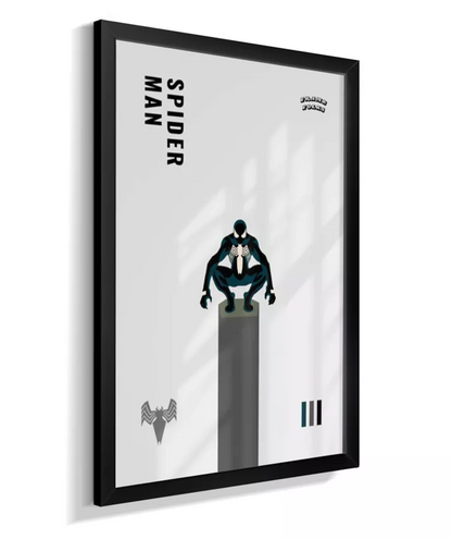 Quadro Homem Aranha Preto