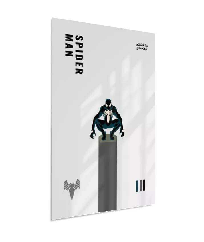 Quadro Homem Aranha Preto