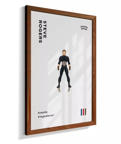 Quadro Steve Rogers - Infinity War