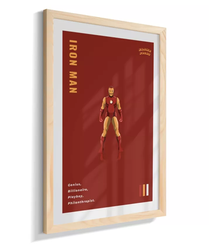 Quadro Homem de ferro - Clássico Red