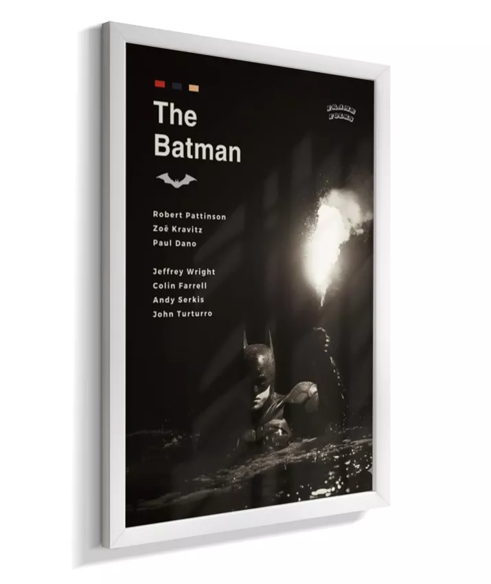 Quadro The Batman Filme - Pôster Preto