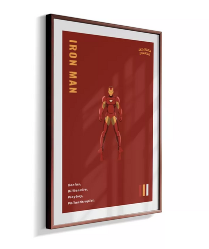 Quadro Homem de ferro - Extremis Red