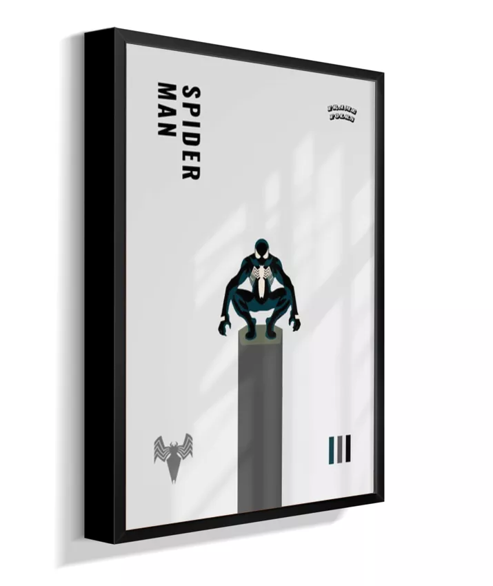 Quadro Homem Aranha Preto