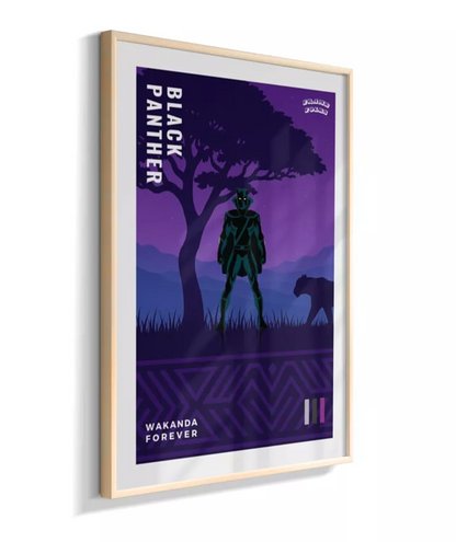 Quadro Pantera Negra - Clássico - Wakanda