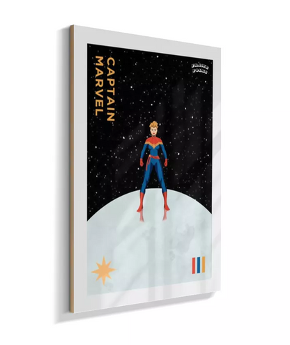 Quadro Capitã Marvel - Galáxia