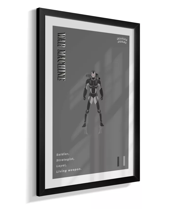 Quadro Máquina de Combate - Preto e Branco