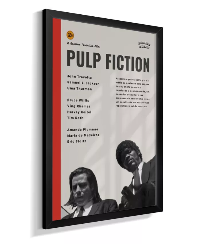 Quadro Pulp Fiction Pôster
