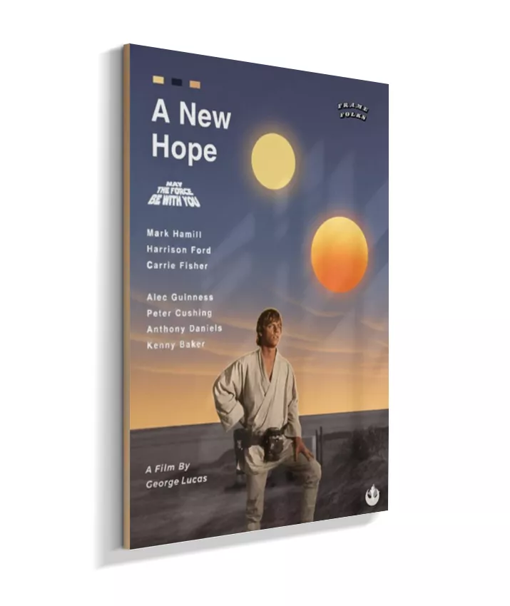 Quadro Star Wars - Uma Nova Esperança - Pôster