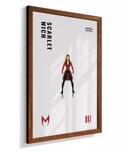 Quadro Feiticeira Escarlate - Vingadores