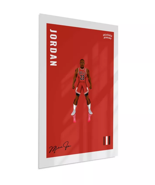 Quadro Michael Jordan - Red