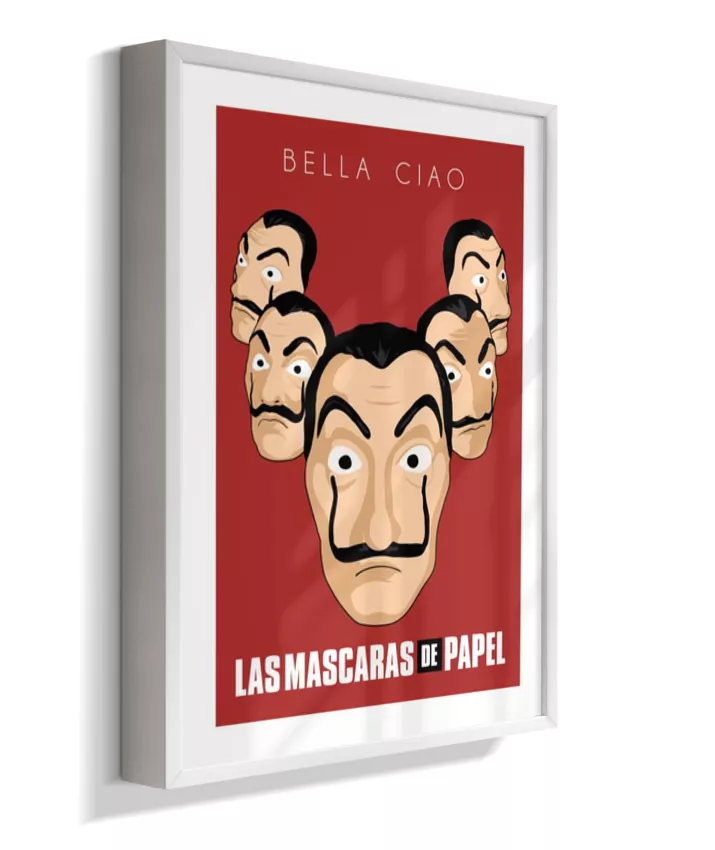 Quadro La Casa de Papel - Máscaras