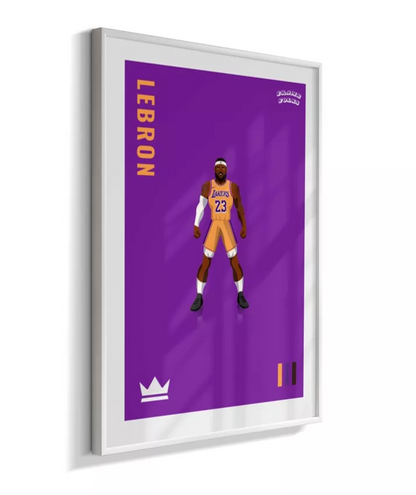 Quadro Lebron James - Purple