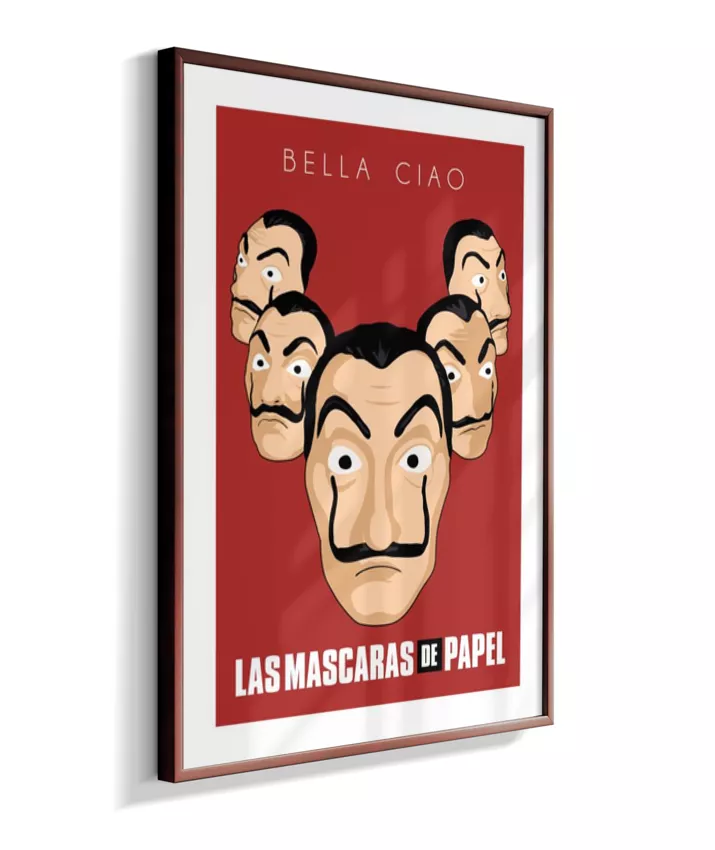 Quadro La Casa de Papel - Máscaras