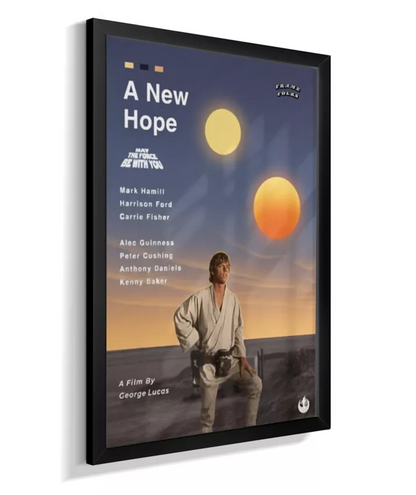 Quadro Star Wars - Uma Nova Esperança - Pôster