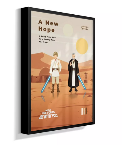 Quadro Star Wars - Uma Nova Esperança