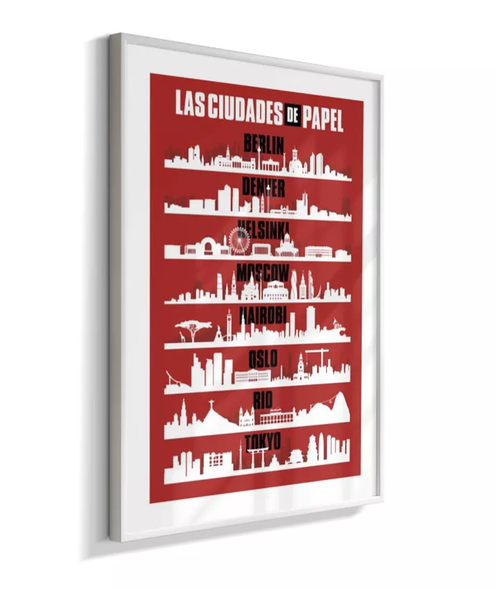 Quadro La Casa de Papel - Cidades