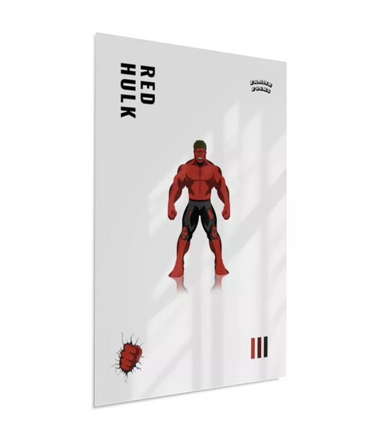 Quadro Hulk Vermelho