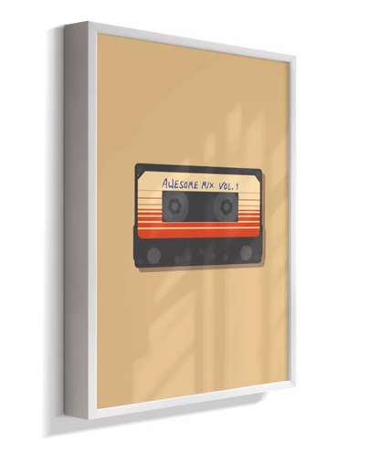 Quadro Mixtape Guardiões da Galáxia