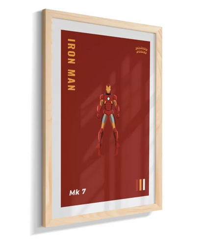 Quadro Homem de ferro - Mk 7 Red