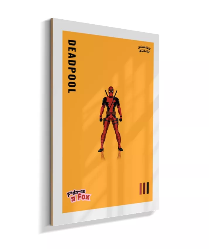 Quadro Deadpool - Amarelo