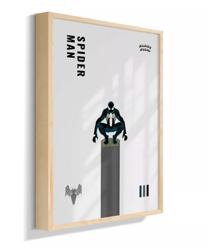 Quadro Homem Aranha Preto