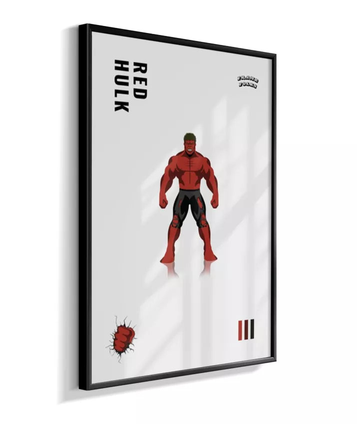 Quadro Hulk Vermelho