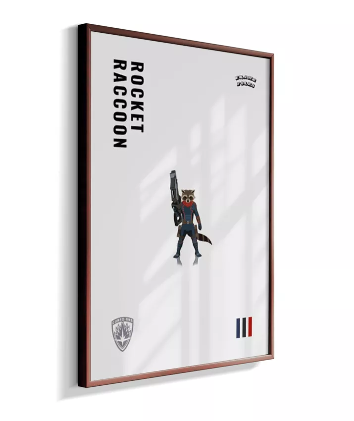 Quadro Rocket Raccoon - Guardiões da Galaxia V. 3