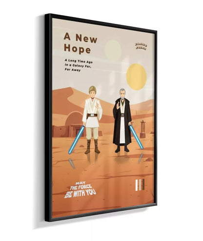 Quadro Star Wars - Uma Nova Esperança