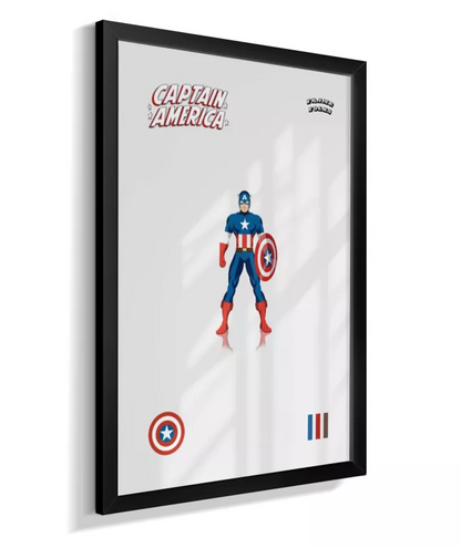 Quadro Capitão America - Clássico