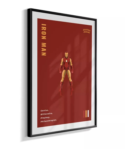 Quadro Homem de ferro - Clássico Red