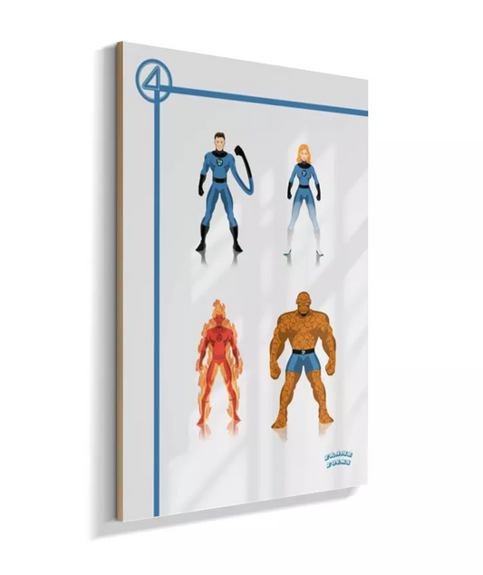 Quadro Quarteto Fantástico - Clássico