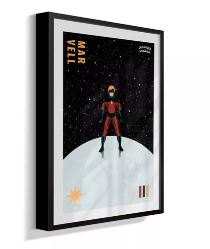 Quadro Capitão Marvel