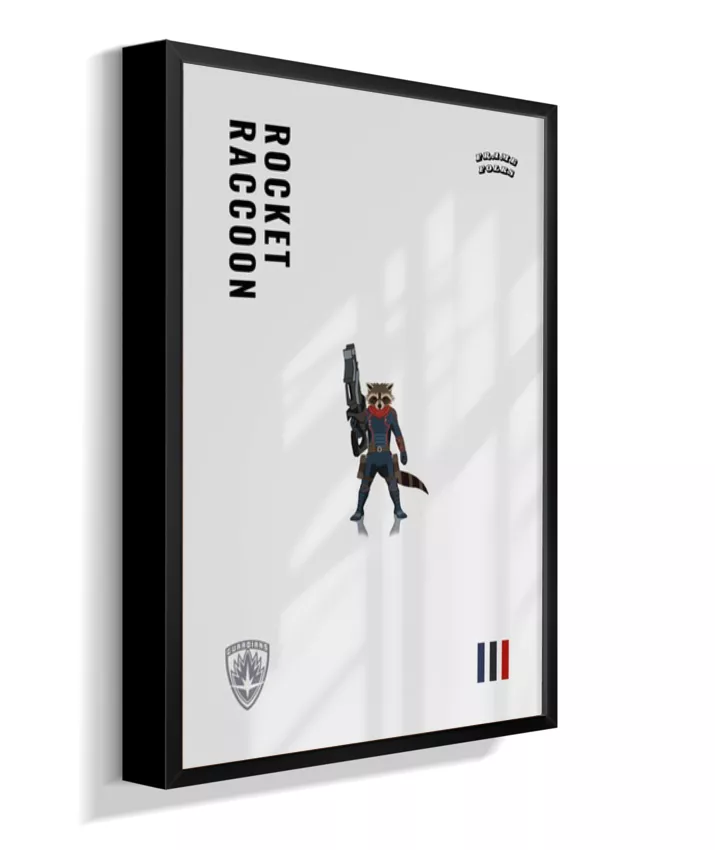 Quadro Rocket Raccoon - Guardiões da Galaxia V. 3