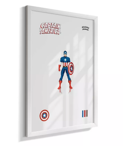 Quadro Capitão America - Clássico