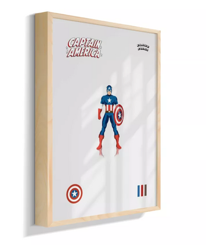 Quadro Capitão America - Clássico