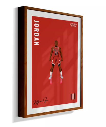 Quadro Michael Jordan - Red