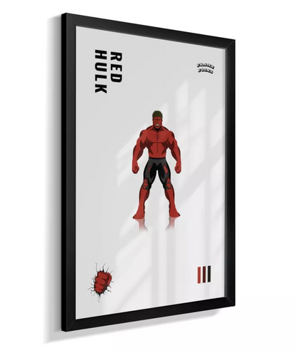 Quadro Hulk Vermelho