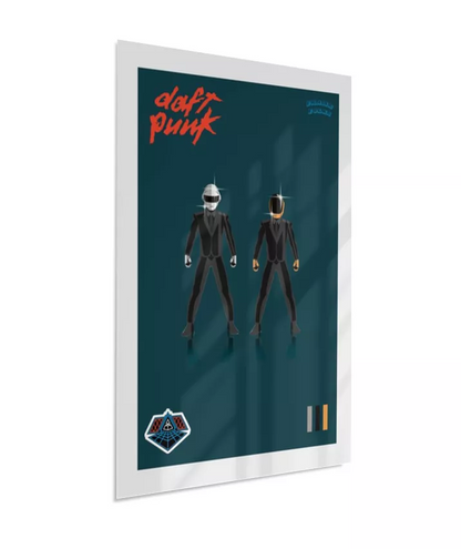 Quadro Daft Punk - Blue