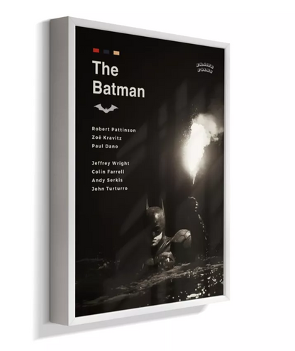 Quadro The Batman Filme - Pôster Preto