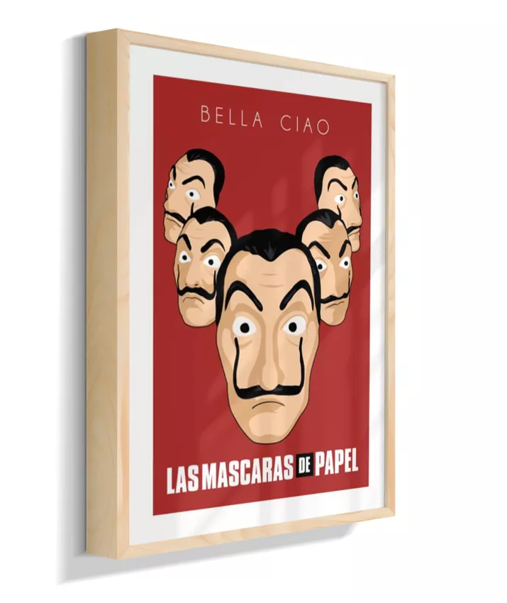 Quadro La Casa de Papel - Máscaras
