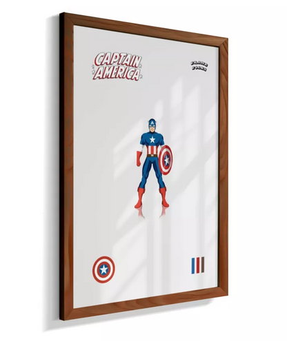 Quadro Capitão America - Clássico