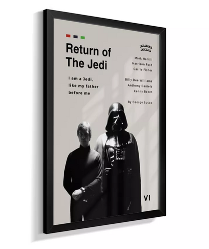 Quadro Star Wars - O Retorno de Jedi - Pôster