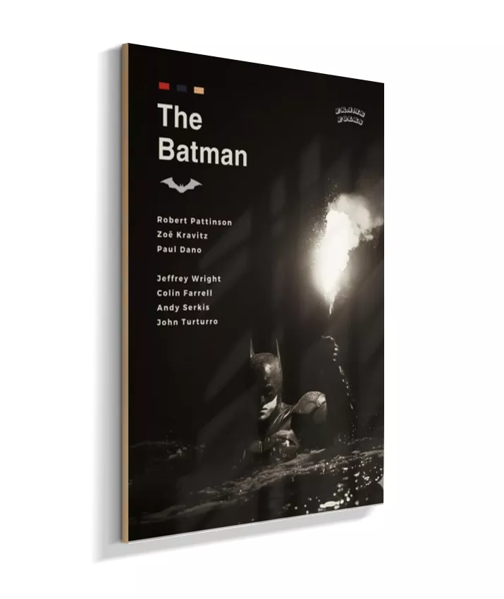 Quadro The Batman Filme - Pôster Preto