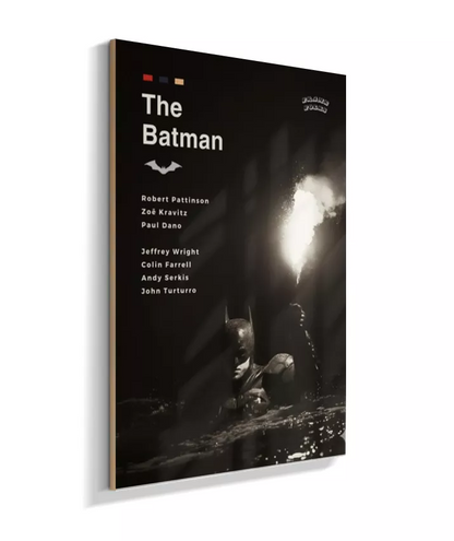 Quadro The Batman Filme - Pôster Preto