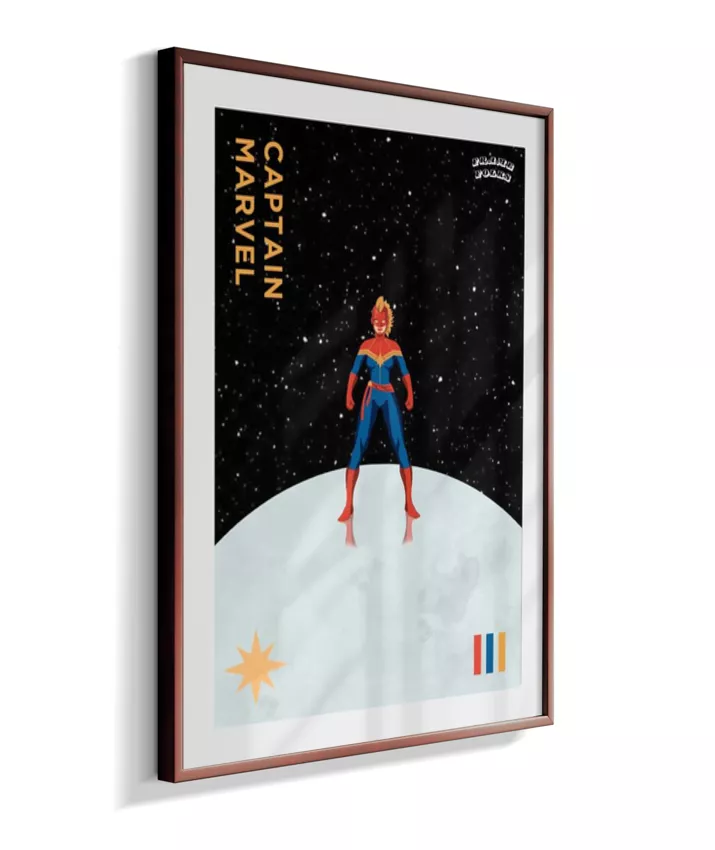 Quadro Capitã Marvel - Helmet - Galáxia