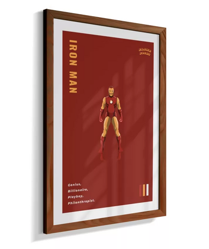 Quadro Homem de ferro - Clássico Red