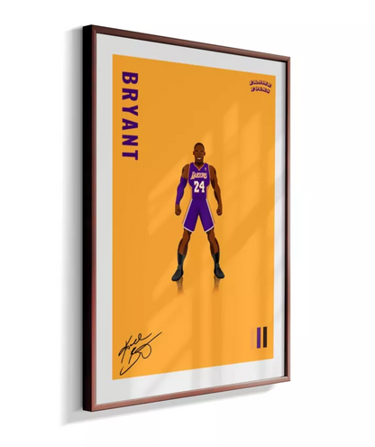 Quadro Kobe Bryant - Yellow