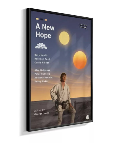 Quadro Star Wars - Uma Nova Esperança - Pôster